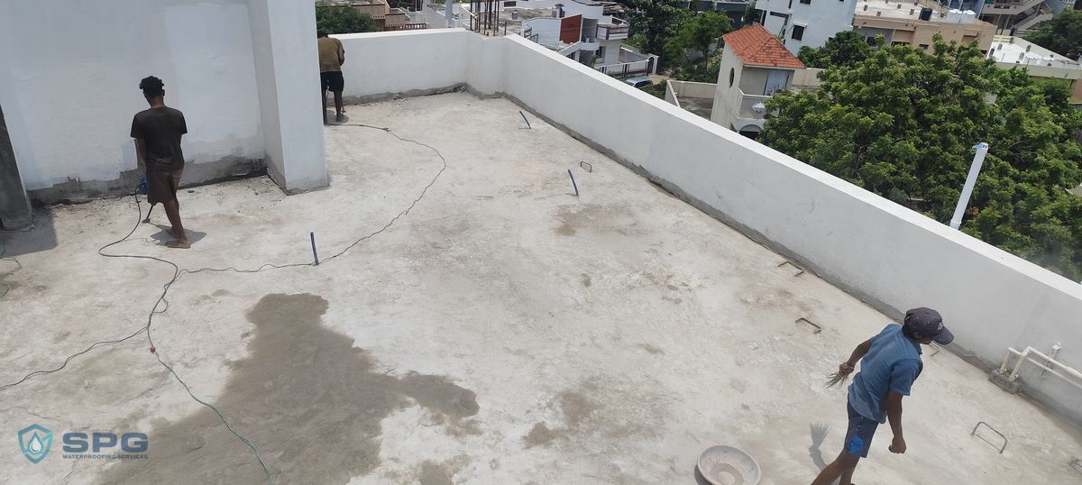 Retaining Wall Bitumastic Coating