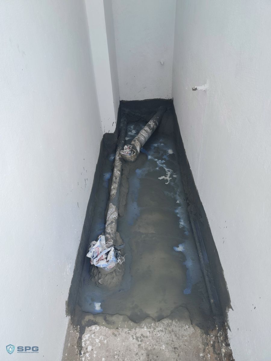 Bathroom Core Cut Pipe Sealing